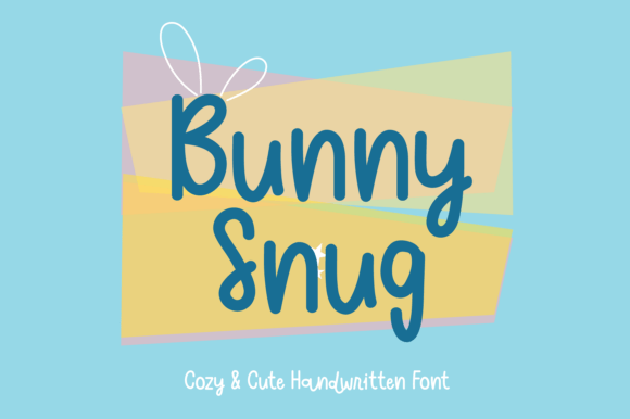 Bunny Snug: Crafting Whimsical Brand Identities with a Handwritten Font