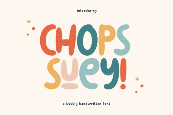 Chops Suey: A Playful Font for Creative Projects