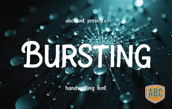 Discover the Charm of the Bursting Handwritten Font