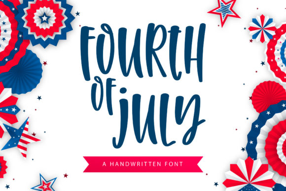 Fourth of July: A Quirky Handwritten Font for Creative Design