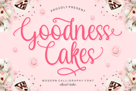 Goodness Cakes: A Touch of Handwritten Elegance for Modern Design