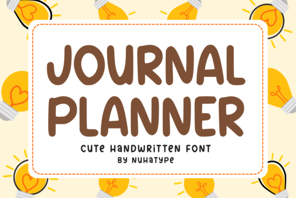 Journal Planner Font: Minimalist Handwriting for Design