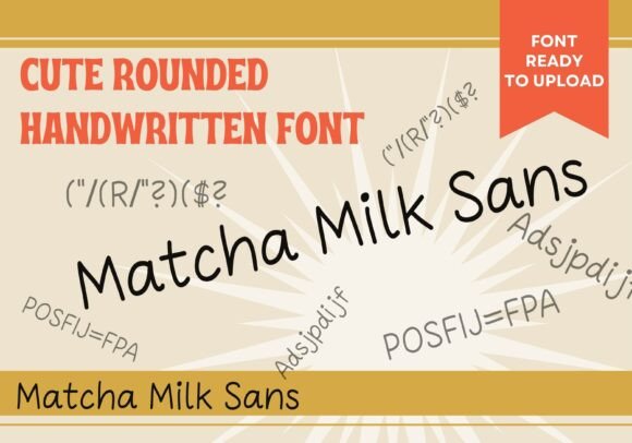 Matcha Milk Sans: A Font for Playful Design