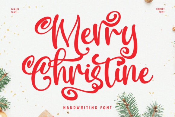 Merry Christine: A Festive Script for Cheerful Design