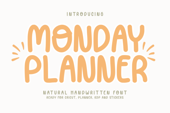 Monday Planner: Elevate Your Designs with a Handwritten Touch