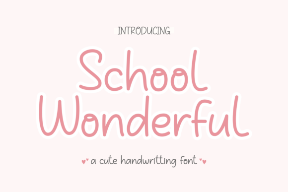 School Wonderful: A Handwritten Font for Authentic Design