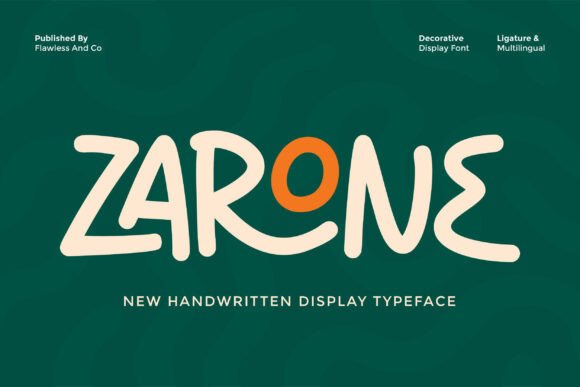 Zarone: A Handwritten Font for Authentic Branding